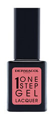 Гелевый лак для ногтей Dermacol One Step Gel Lacquer, 04 Valentine, 11 мл цена и информация | Лаки для ногтей, укрепители для ногтей | hansapost.ee