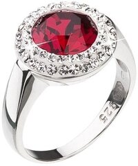 Evolution Group Серебряное кольцо с красным кристаллом Swarovski 35026.3 цена и информация | Кольцо | hansapost.ee