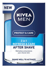 Raseerimisjärgne losjoon Nivea 2in1 Men Refresh&Care, 100 ml hind ja info | Raseerimisvahendid | hansapost.ee