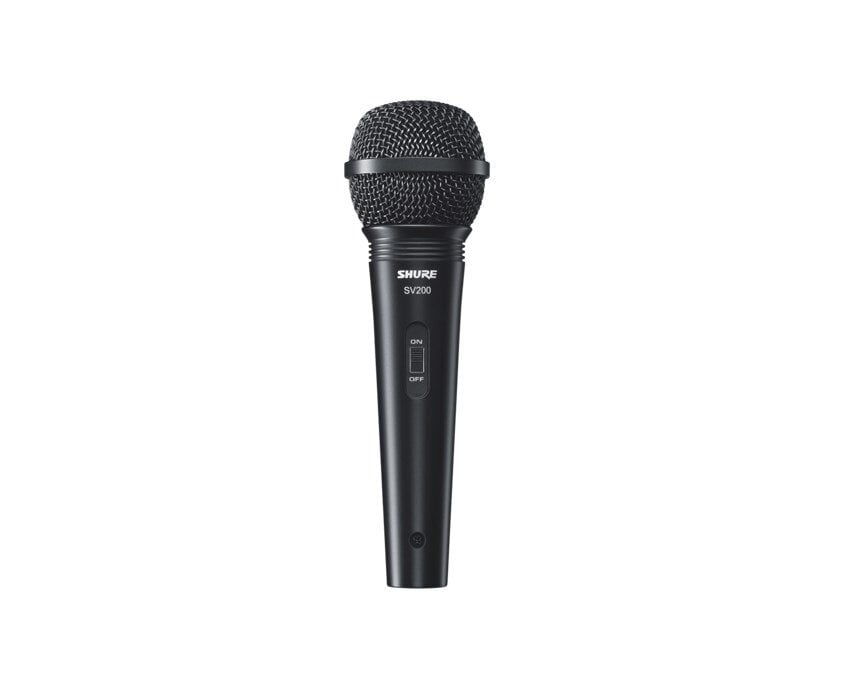 Karaoke mikrofon Shure SV200, must hind ja info | Mikrofonid | hansapost.ee