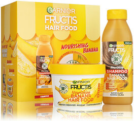 Подарочный набор косметики для волос Fructis Hair Food Banana для сухих волос: шампунь, 350 мл + маска, 390 мл цена и информация | Шампуни | hansapost.ee