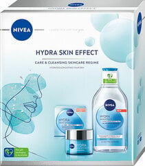 Niisutav kosmeetikakomplekt Nivea Hydra Skin Effect: mitsellaarvesi, 400 ml + igapäevane näogeel, 50 ml цена и информация | Аппараты для ухода за лицом | hansapost.ee