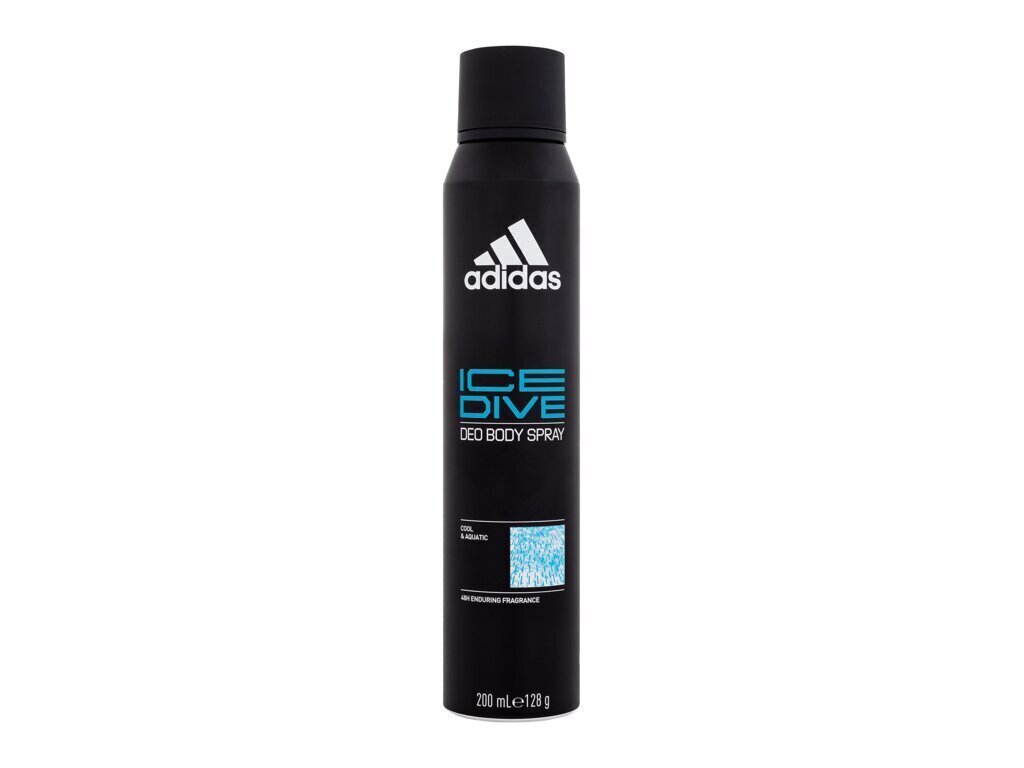 Spreideodorant meestele Adidas Ice Dive 200 ml цена и информация | Dušigeelid ja deodorandid naistele | hansapost.ee