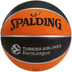 Мяч баскетбольный Spalding Euroleague TF-150, размер 6, коричневый цена и информация | Баскетбольные мячи | hansapost.ee