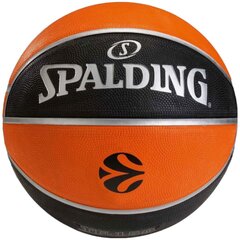 Мяч баскетбольный Spalding Euroleague TF-150, размер 6, коричневый цена и информация | Баскетбольные мячи | hansapost.ee