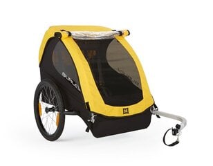 Child trailer Bee Double Yellow цена и информация | Прицепы для велосипеда | hansapost.ee