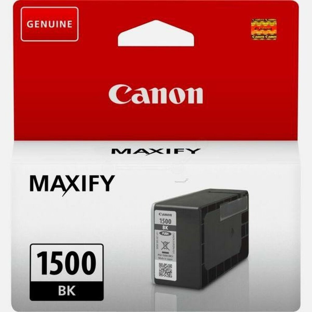 Tindikassett Canon PGI-1500 BK Must цена и информация | Tindiprinteri kassetid | hansapost.ee