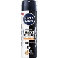 Deodorant meestele Invisible Black & White Ultimate Impact 150 ml price and information | Deodorants | hansapost.ee