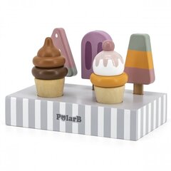 Детское мороженое с подставкой VIGA PolarB Ice Lolly, 5 шт. цена и информация | Игрушки для девочек | hansapost.ee