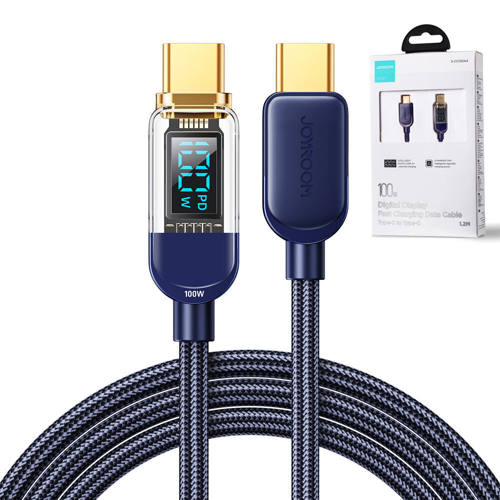 Joyroom S-CC100A4, USB C - USB C, 1.2 m цена и информация | Mobiiltelefonide kaablid | hansapost.ee