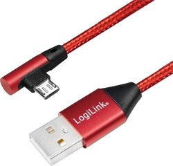 LogiLink CU0149, USB 2.0 - micro-USB, 0.3m hind ja info | Mobiiltelefonide kaablid | hansapost.ee