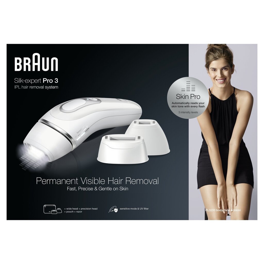 Braun Silk-expert Pro 3 IPL PL3233 hind ja info | Raseerijad, epilaatorid ja fotoepilaatorid | hansapost.ee