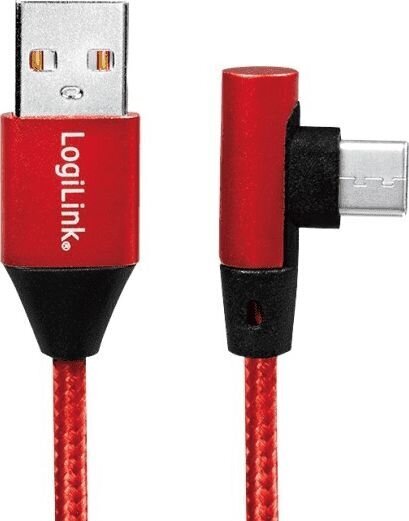 LogiLink CU0146, USB-A/USB-C, 1m цена и информация | Mobiiltelefonide kaablid | hansapost.ee