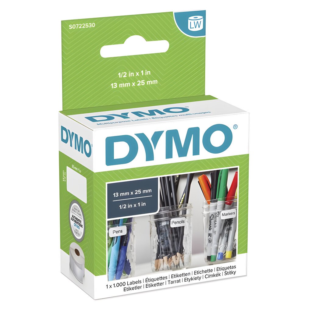 DYMO Etiketid 13 x 25mm (11353 S0722530) - hind ja info | Printeritarvikud | hansapost.ee