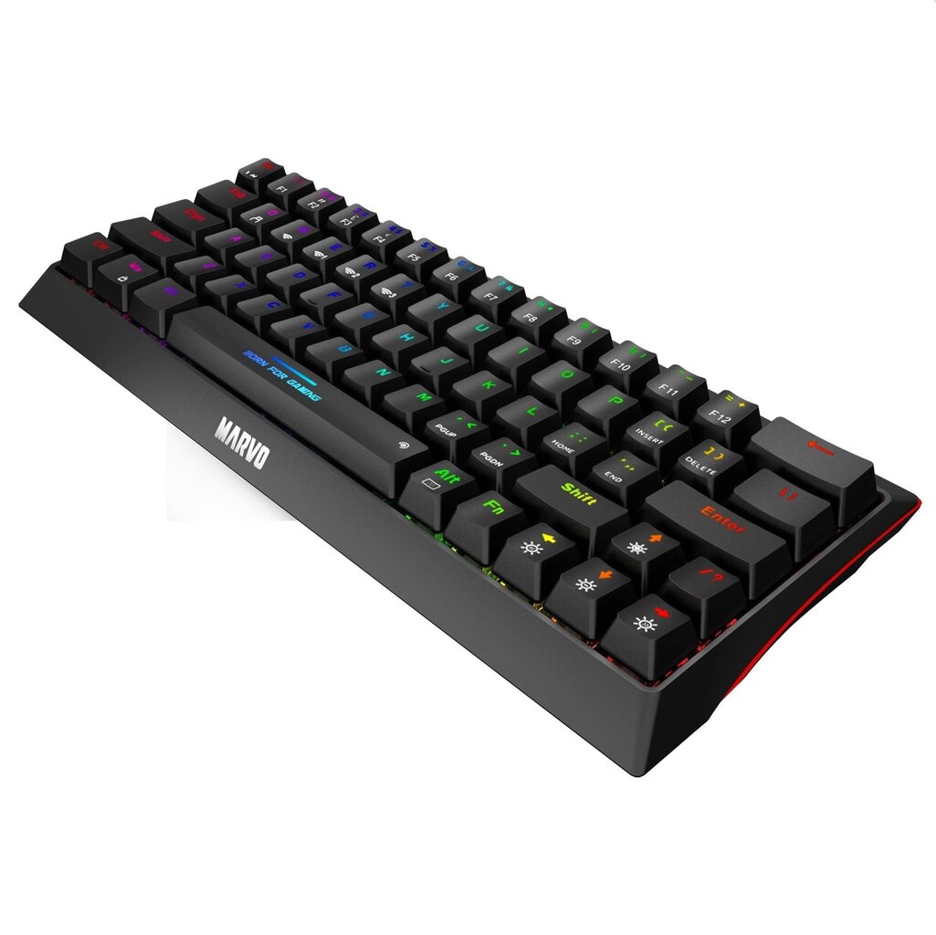 Marvo KG980B TKL 60% juhtmevaba mehaaniline RGB klaviatuur (US, Blue switch) hind ja info | Klaviatuurid | hansapost.ee