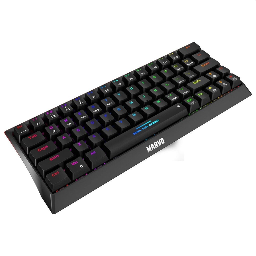 Marvo KG980B TKL 60% juhtmevaba mehaaniline RGB klaviatuur (US, Blue switch) hind ja info | Klaviatuurid | hansapost.ee