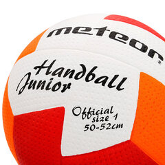 Käsipallipall Meteor Nuage juunior 1 oranž / punane hind ja info | Käsipall | hansapost.ee