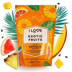 Vannisool I Love Exotic Fruit 500 g hind ja info | Dušigeelid, õlid | hansapost.ee