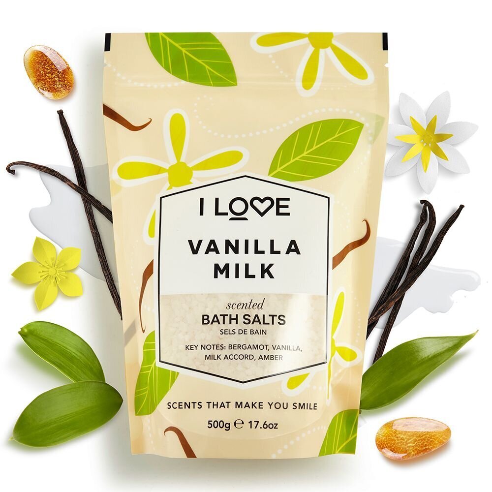 Vannisool I Love Vanilla Milk 500 g hind ja info | Dušigeelid, õlid | hansapost.ee