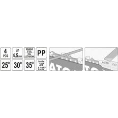 Saeketi terituskomplekt 4.5 mm цена и информация | Механические инструменты | hansapost.ee