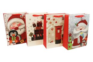 Рождественский подарочный пакет - 31x42x12 см цена и информация | Подарочные упаковки | hansapost.ee
