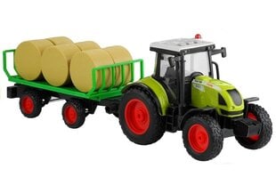 Трактор с прицепом для сена, 37.5 см цена и информация | Игрушки для мальчиков | hansapost.ee