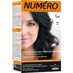 Professionaalne juuksevärv kaeraekstraktiga Numero Pernament Coloring, 1 Nero Black, 140ml hind ja info | Numero Parfüümid, lõhnad ja kosmeetika | hansapost.ee