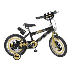 Lasteratas Toimsa 16" Batman, must hind ja info | Jalgrattad | hansapost.ee