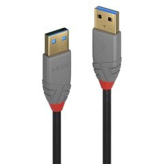 Кабель USB3.2 A TIPO 1M/ANTHRA 36751 LINDY цена и информация | Кабели для телефонов | hansapost.ee