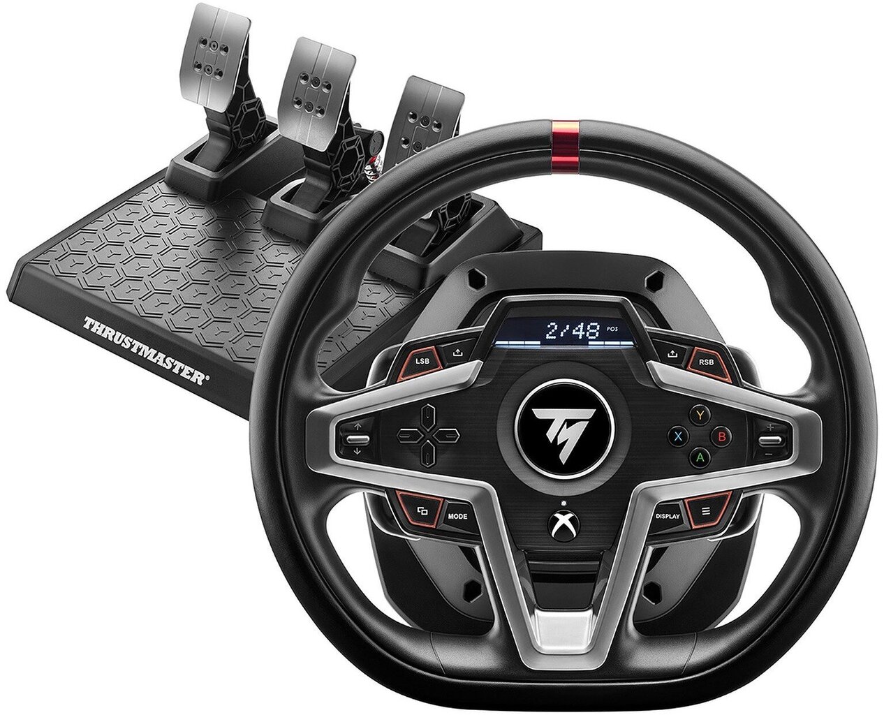 Rool Thrustmaster T248 Xbox One Must, Hõbedaga Kaetud PC hind ja info | Mänguroolid | hansapost.ee