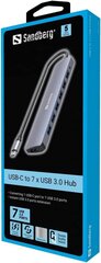 Sandberg USB-C, 7 x USB 3.0 цена и информация | Адаптеры, USB-разветвители | hansapost.ee
