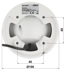 AHD, HD-CVI, HD-TVI, CVBS-KAAMERA HAC-HDW1509T-A-LED-0280B-S2 Full-Color - 5 Mpx 2.8 mm DAHUA hind ja info | Valvekaamerad | hansapost.ee