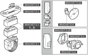 Датчик несанкционированного доступа BRACKET-E-6 для держателя BRACKET-E SATEL цена и информация | Механические инструменты | hansapost.ee