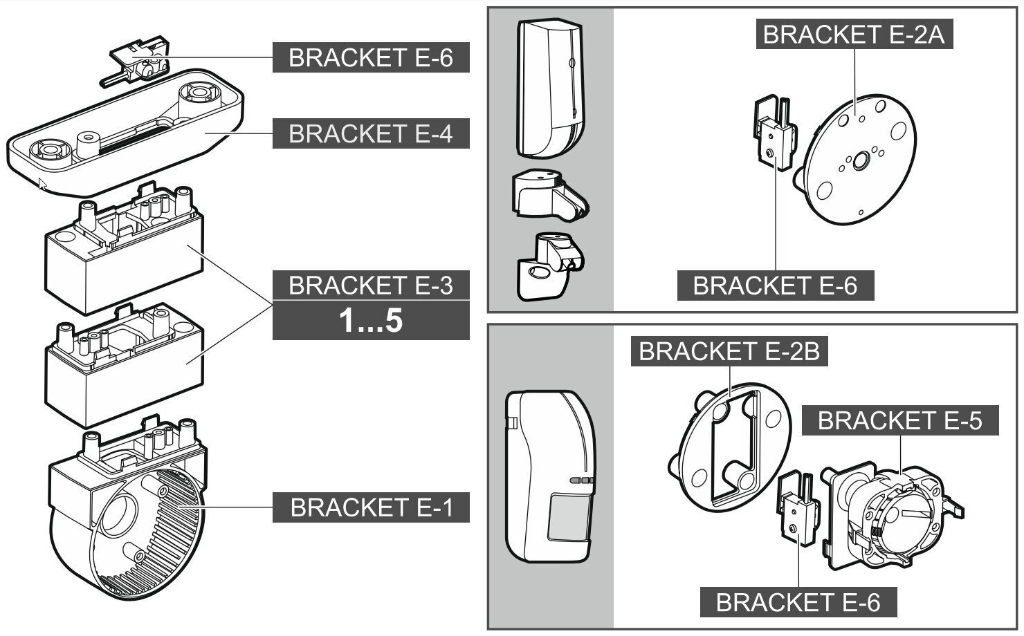 MANIPULEERIMISANDUR BRACKET-E-6 BRACKET-E KRONSTEINILE SATEL hind ja info | Käsitööriistad | hansapost.ee