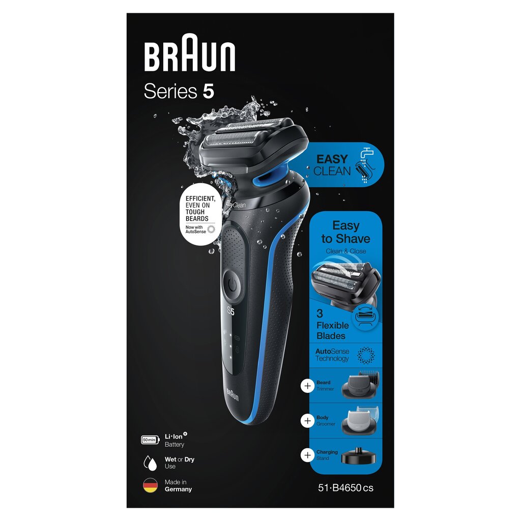 Braun Series 5 51-B4650cs AutoSense hind ja info | Pardlid | hansapost.ee