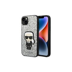 Karl Lagerfeld Glitter Flakes - iPhone 14 Pro 6,1 , hall hind ja info | Telefonide kaitsekaaned ja -ümbrised | hansapost.ee