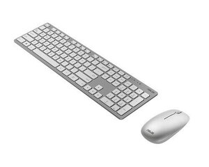 Asus W5000, klaviatuur+hiir, EN, valge цена и информация | Клавиатура с игровой мышью 3GO COMBODRILEW2 USB ES | hansapost.ee