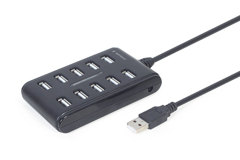 Gembird UHB-U2P10P-01, USB 2.0 цена и информация | USB adapterid ja jagajad | hansapost.ee