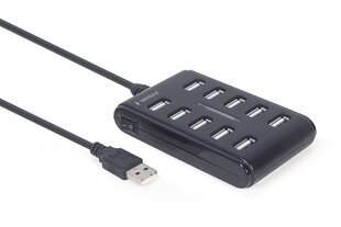 Gembird UHB-U2P10P-01, USB 2.0 цена и информация | Адаптеры, USB-разветвители | hansapost.ee