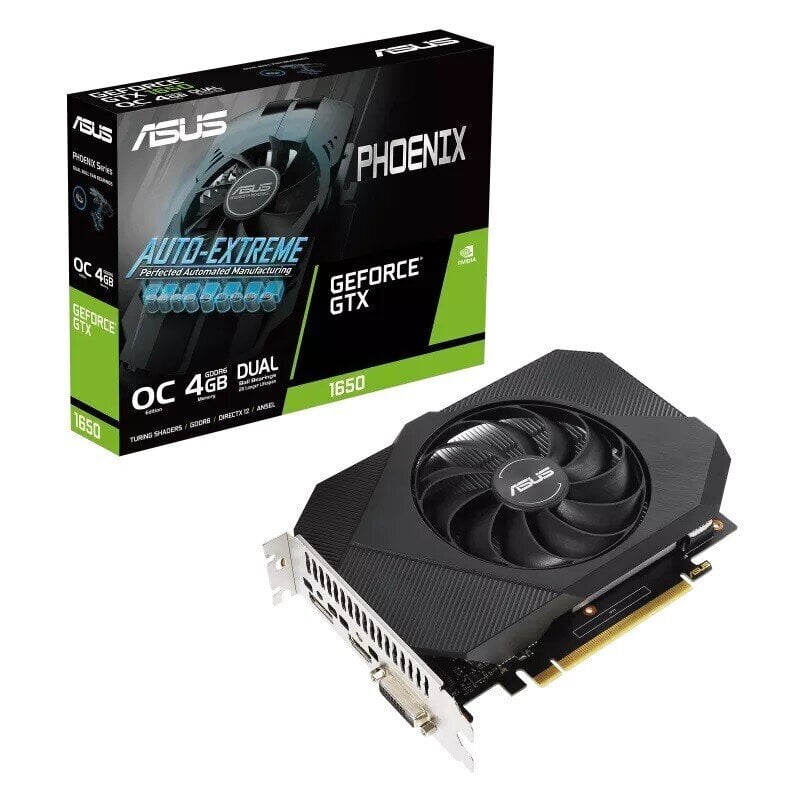 Asus Phoenix GeForce GTX 1650 OC Edition 4GB GDDR6 V2 (PH-GTX1650-O4GD6-P-V2) hind ja info | Videokaardid | hansapost.ee