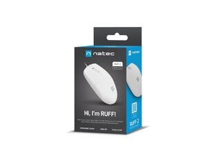 Natec Mouse Natec RUFF 2 White цена и информация | Мыши | hansapost.ee
