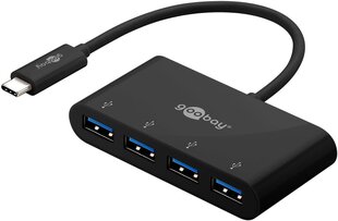 Adapter Goobay 61073 USB-C / USB-A цена и информация | Адаптеры, USB-разветвители | hansapost.ee