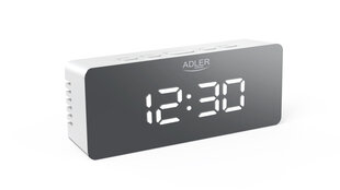 Часы с будильником ADLER AD 1189W  цена и информация | Радиоприемники и будильники | hansapost.ee