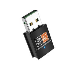USB WiFi Dual Band Adapter 802.11ac / 600mbps / RTL8811cu цена и информация | Адаптеры, USB-разветвители | hansapost.ee