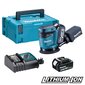 Akuekstsentriklihvija Makita 18V 125mm 2x5,0Ah Li-Ion (DBO180RTJ) цена и информация | Lihvmasinad | hansapost.ee