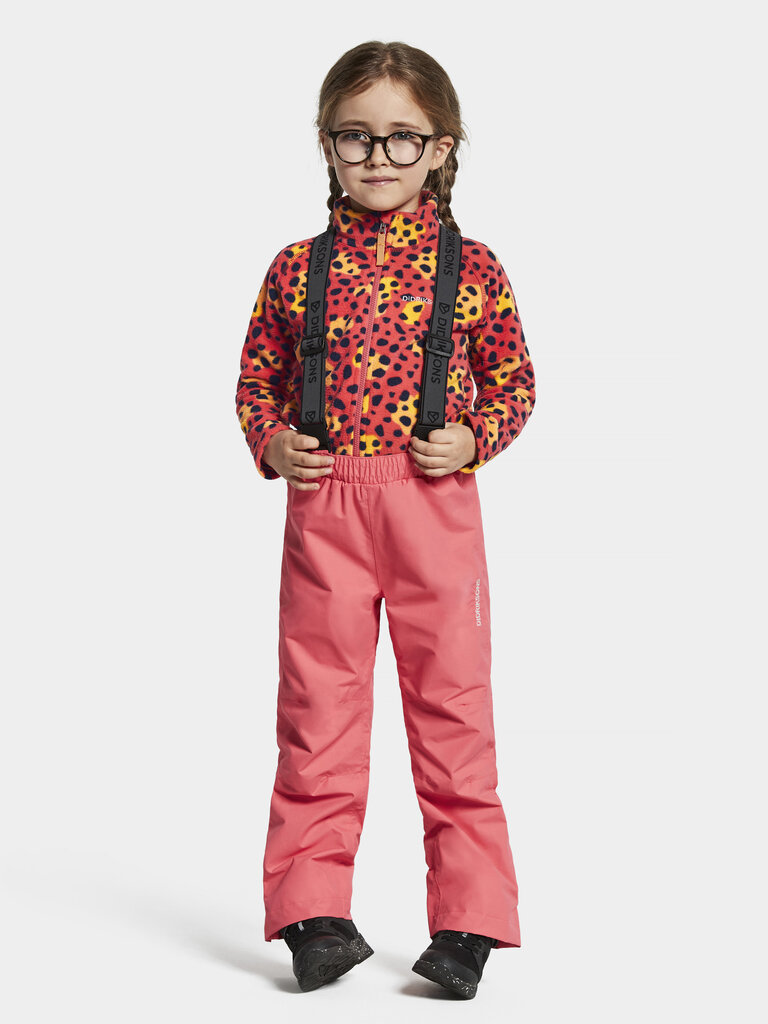 Didriksons laste kevad-sügis püksid IDUR, roosa цена и информация | Retuusid, püksid tüdrukutele | hansapost.ee
