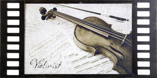 Pilt Violin, 60x30cm hind ja info | Seinapildid | hansapost.ee