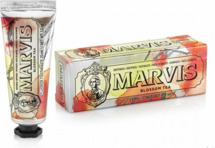 Fluoriidiga hambapasta Marvis Blossom Tea, 25 ml hind ja info | Hambaharjad, hampapastad ja suuloputusvedelikud | hansapost.ee