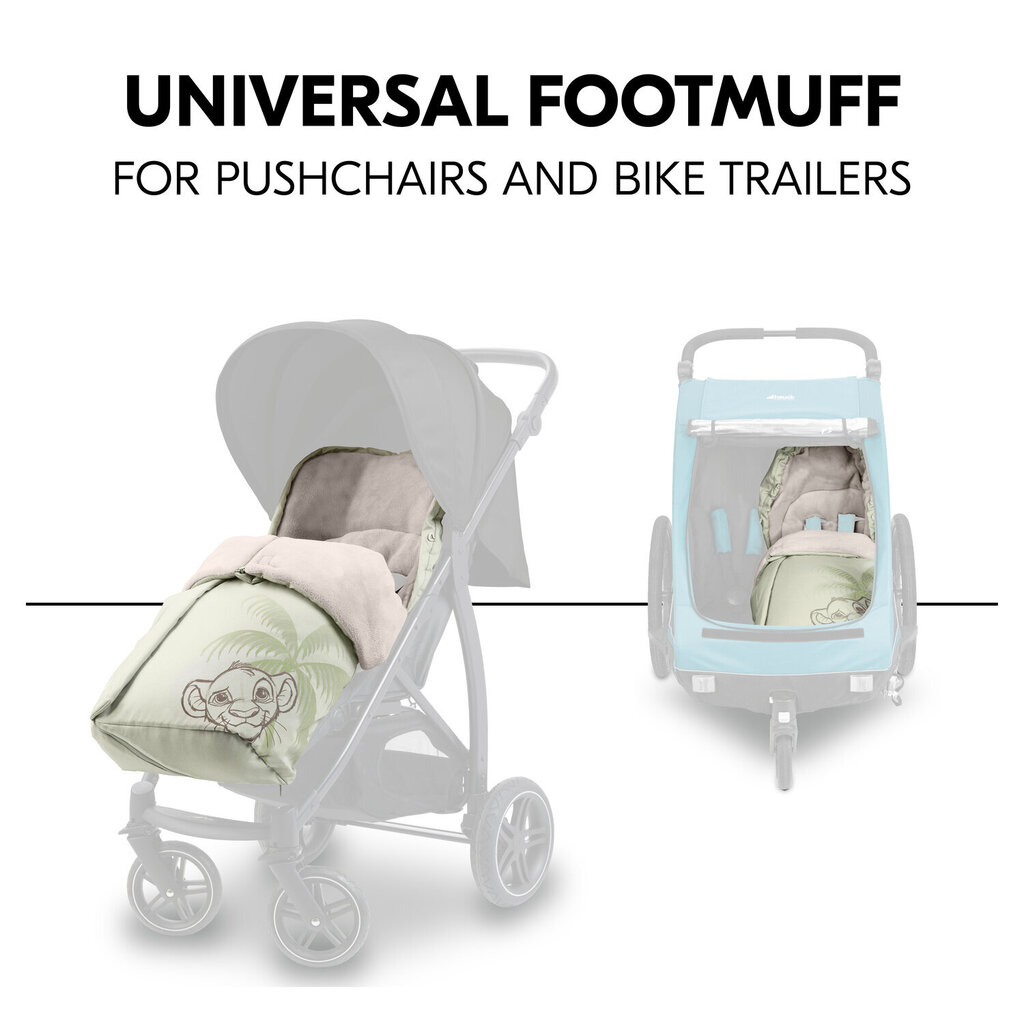 Jalamuhv Hauck Pushchair Footmuff, Olive hind ja info | Lapsevankrite tarvikud | hansapost.ee