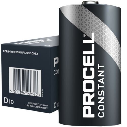 Duracell patareid Procell Constant Power LR20, 10 tk цена и информация | Patareid | hansapost.ee